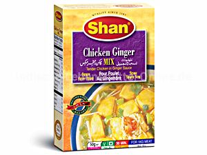 Chicken Ginger Masala, Gewürzmischung, Shan, 50g