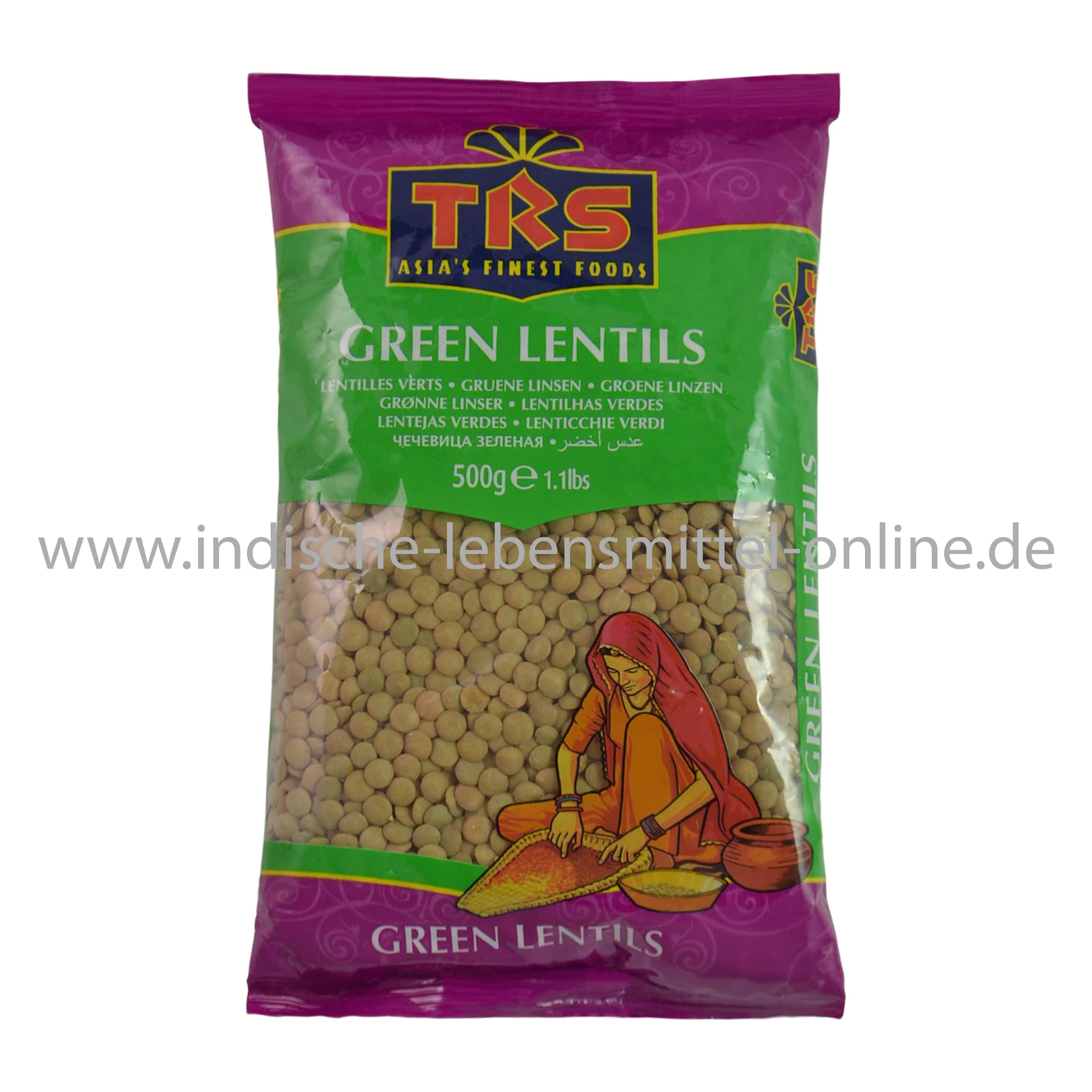 Grüne Linsen, Green Lentils, TRS, 500g bei Indische Küche